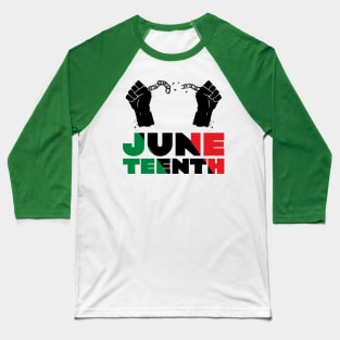 Juneteeth // Black Lives Matter Celebration Design Baseball T-Shirt